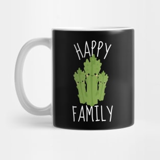 Funny Asparagus: Happy Family Mug